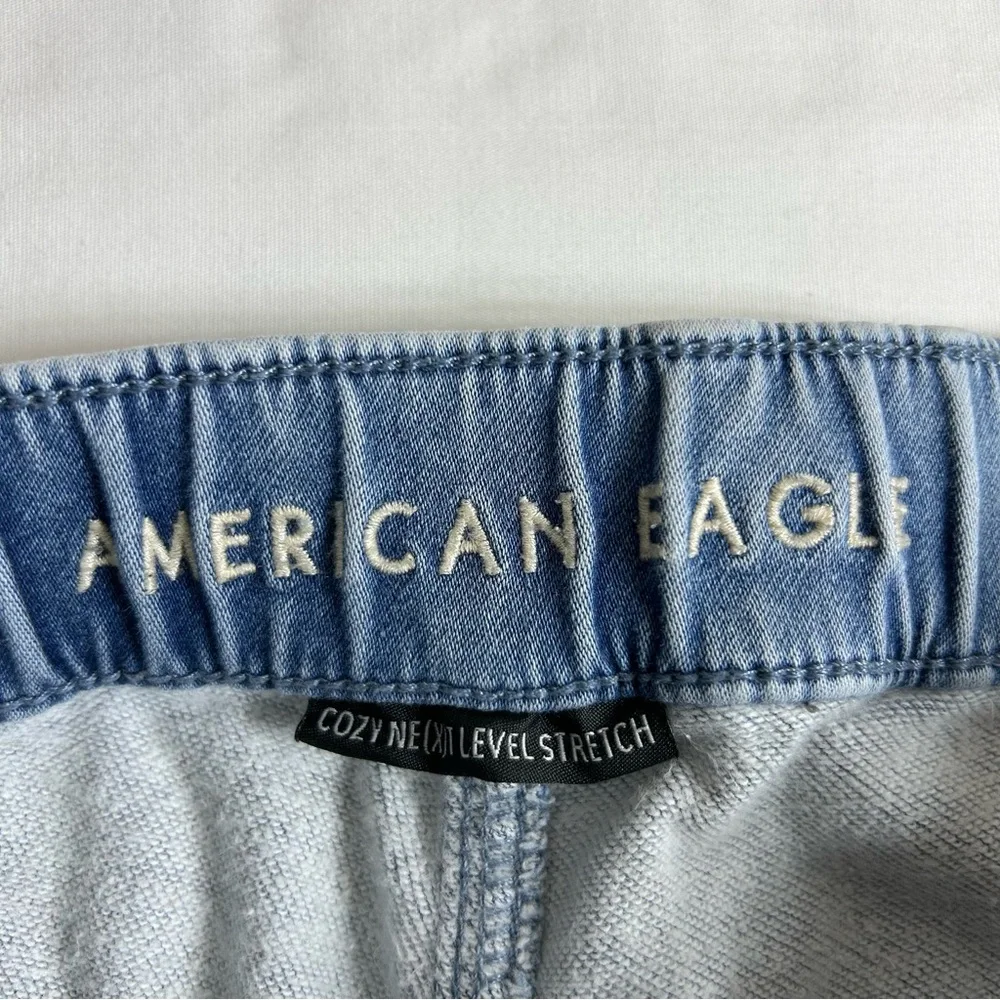 American Eagle Cozy Next‎ Level Stretch Cotton Blend Medium Wash 10 Long